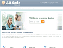 Tablet Screenshot of allsafeinsurancegroup.com
